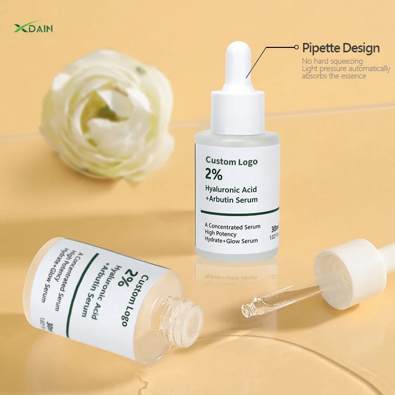 Private Label 1% Vitamin C+Sodium Guaiazulene Sulfonate Skincare Serum Firming Anti-aging Anti-oxidant Brightening Facial Serum