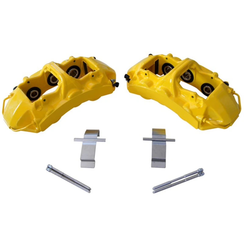 Good quality GT4 4 pot black caliper with slotted style disc with 355x28mm for BMW e92 335i 19 inch rear