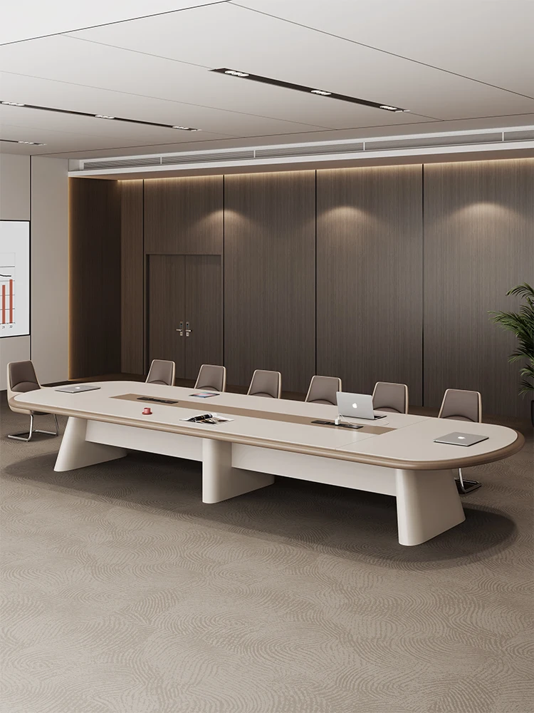 Стол для переговоров длинный стол простая современная краска высококлассный офисный большой и стул