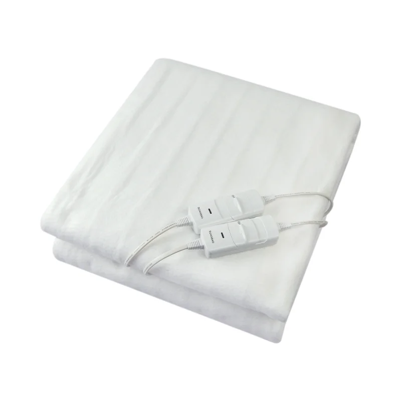 Home Heater 160*140cm Double Control,CE/GS/CB Certificate, Electric heated Blanket with 2 Heat Settings and 12 hours Auto Off