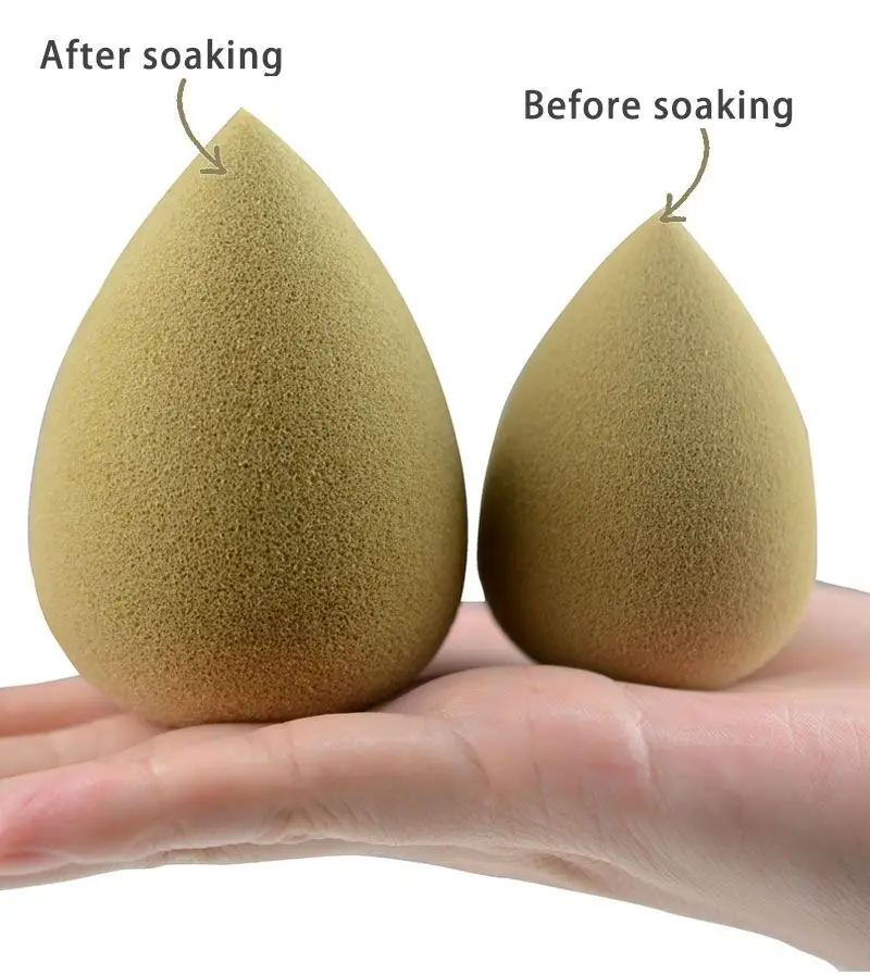 JLY Coconut Husk Biodegradable Plant Based Friendly Beauty Sponge Facial Blending Friendly Materials Foundation Makeup Sponge