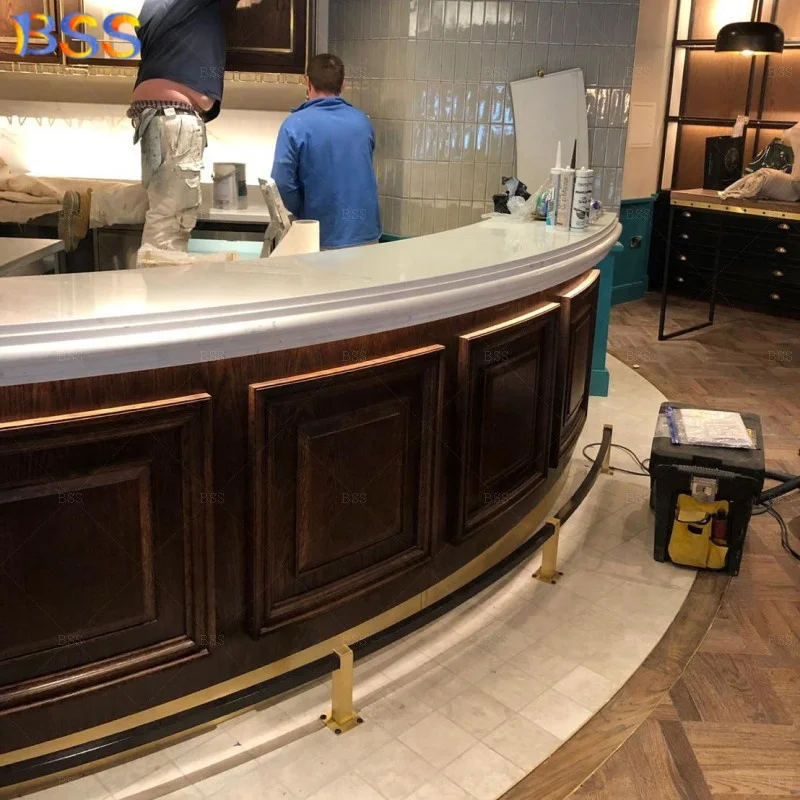 Half Round Home Bar For Sale Fantastic China Manufacturer Curved Shape Led Marble Translucent Stone Semi Circle Home Bar