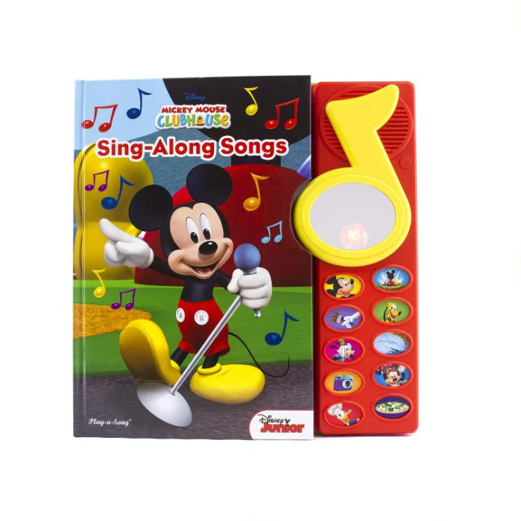 Mickey Mouse Voice English Audio Story Sound Board Music Button Kids Speaking Book