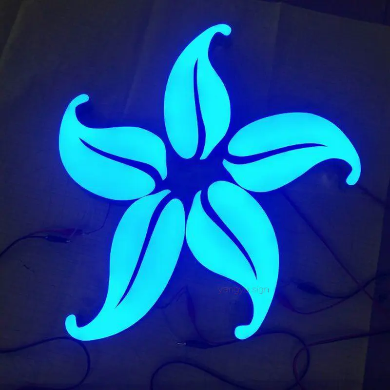 Outdoor 3D small metal wall letters Led luminous lepoxy resin arabic letters