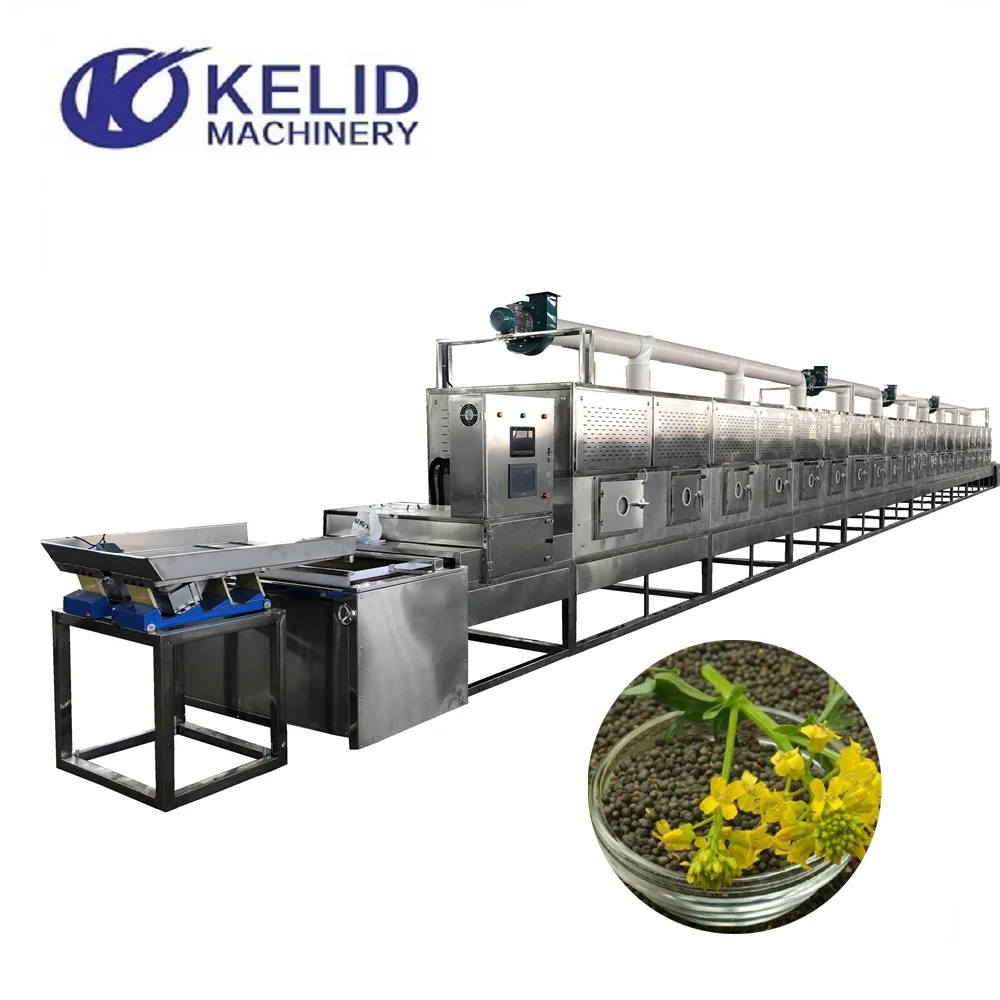 Microwave Sesame Quinoa Chia Seeds Drying Sterilization Machine Equipment