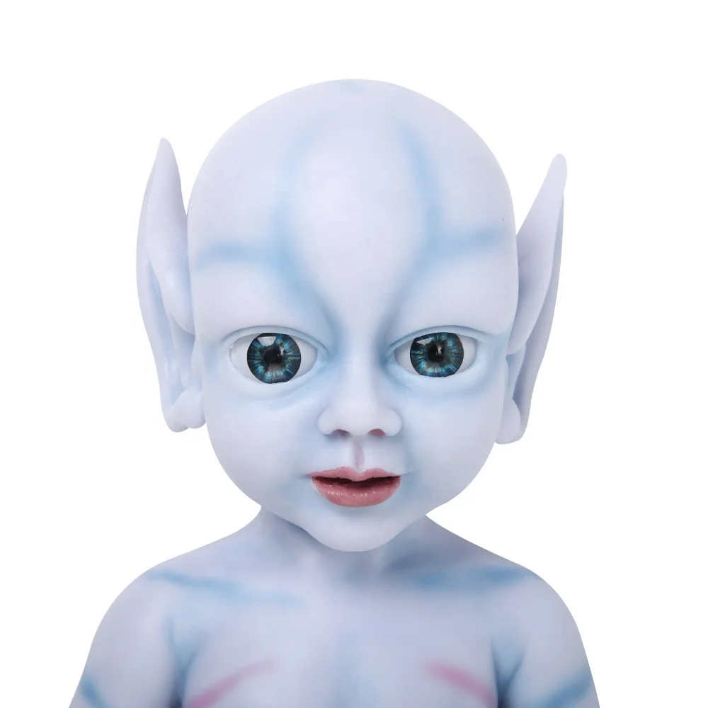 18 дюймов, настоящий Аватар для маленьких девочек с большими глазами, мягкие силиконовые куклы, специальный Рождественский подарок для детей