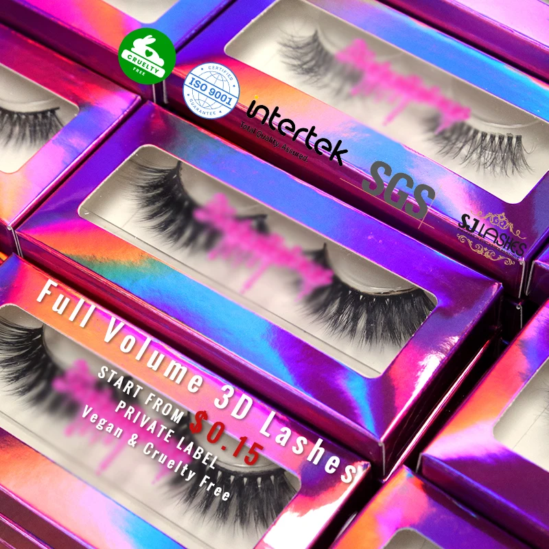 Half Lashes private label 3d and 5d faux mink lashes wholesale