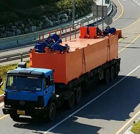 MI-100H 11x11m Offshore Modular Self Propelled 1000ton Sea Platform Small Boat Barge Ship Vessel