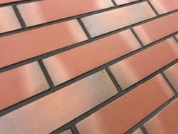 Металлический цвет Натуральная глина кирпичная стена плитка тонкий кирпич