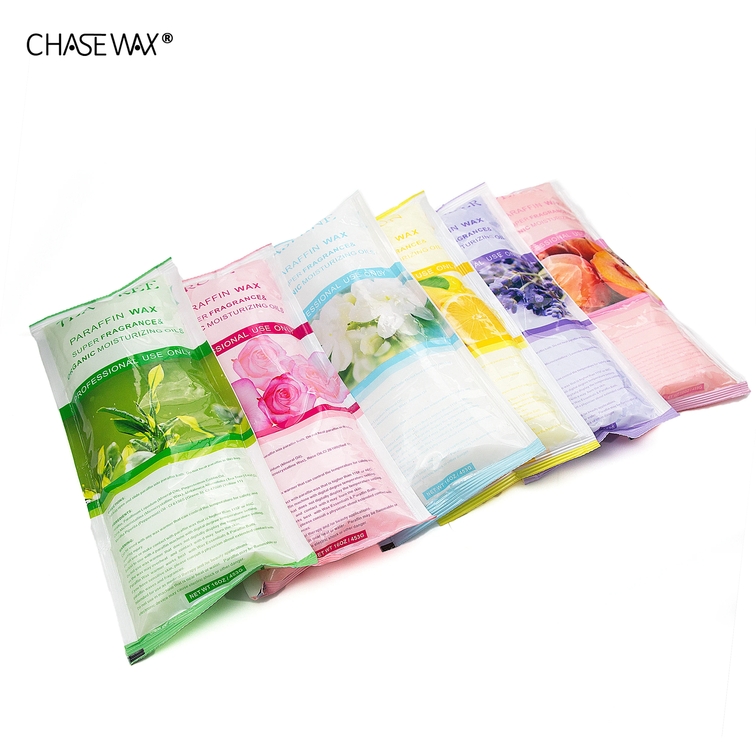 Chase Wax 1LB Body Skin Care Peach Paraffin Wax for Nail Spa Salon