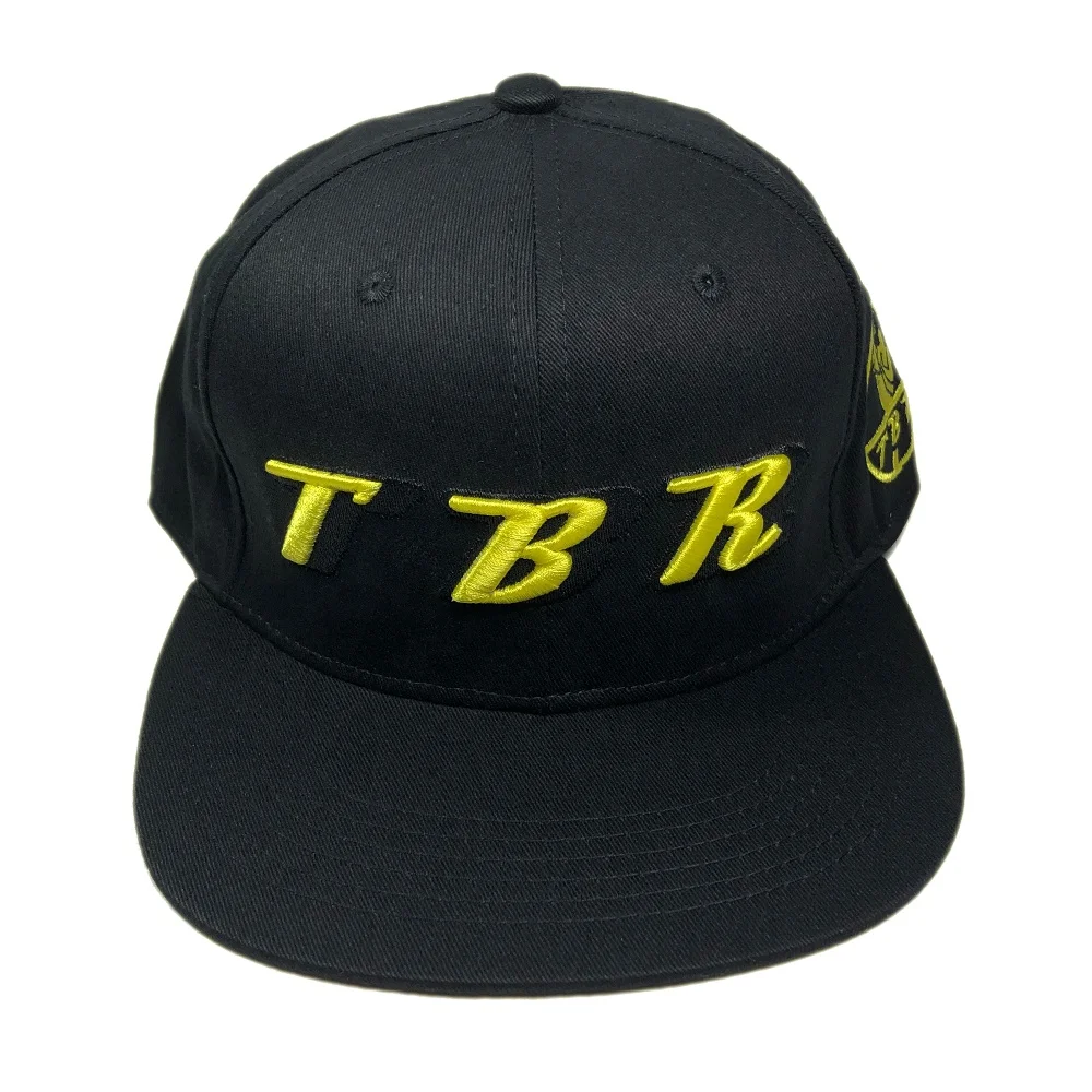 Custom fashion black 6 panel 3d embroidery flat bill topi men gorras snapback hats cap wholesale