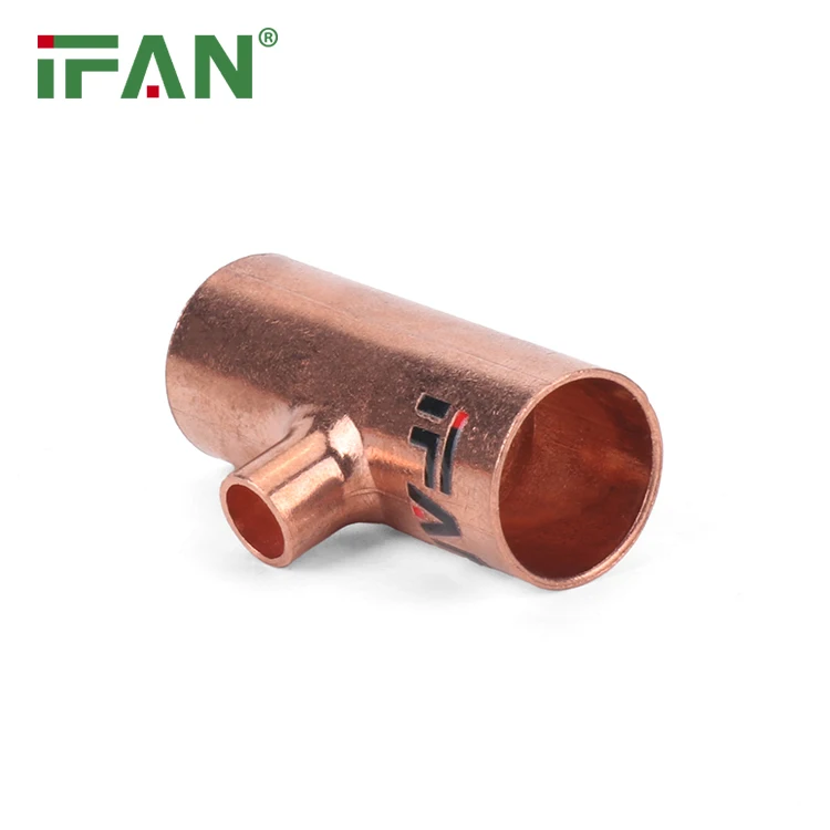 IFAN Cheap Price Copper Pipes Fittings Copper Welding Fitting Plumbing Brass Pipe Connector