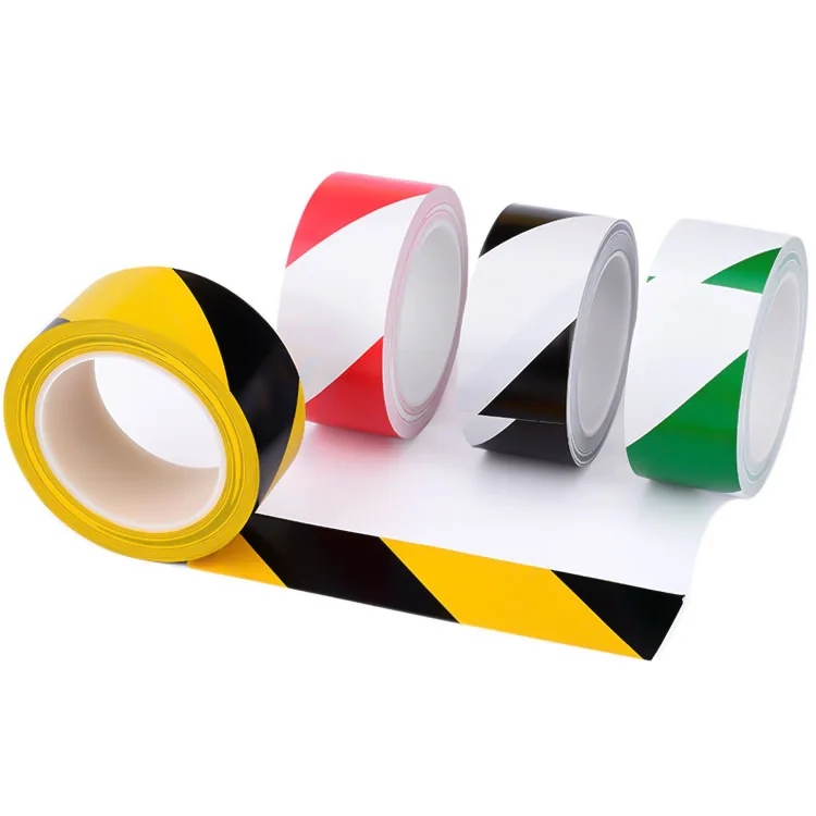 vinyl tape 471 red&blue&white&yellow rubber adhesive pavement road single side PVC Vinyl carpet floor marking signal tape