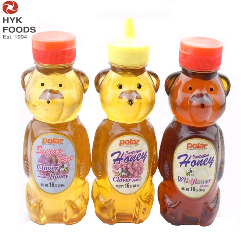 bear bottle imitation honey syrup artificially flavored