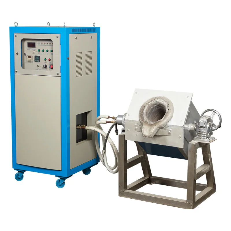 Lead Platinum Iron Steel Aluminum Gold Metal Ore Induction Melting Furnace