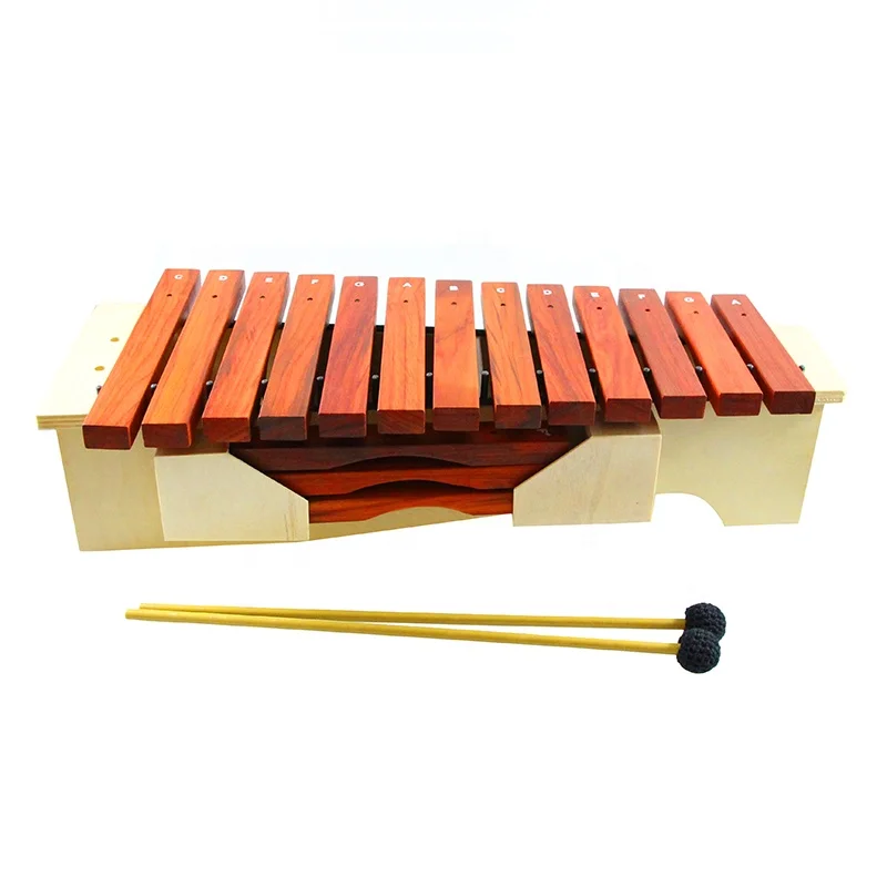 professional percussion instrument educational wooden xylophone with wood keys