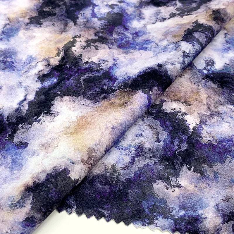 leggings spandex custom ink printing polyamide elastane double knit 4 way stretch fabric design print