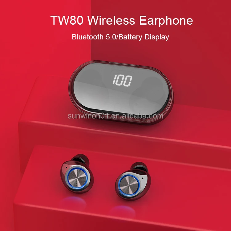 Sunwinon Amazon Hot Sale Fast Paring TWS Wireless Earphones Stereo Headphones Active Noise Cancelling Sport Wireless Earbuds