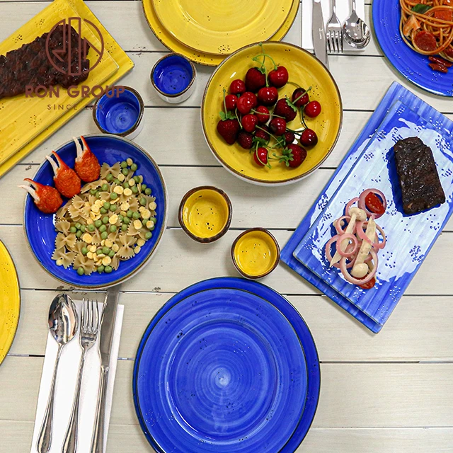 Креативный дизайн моды 4 дюйма краситель-реагент синий керамическая круглая форма блюда соевого соуса погружения чаши японский маленькая тарелка для суши