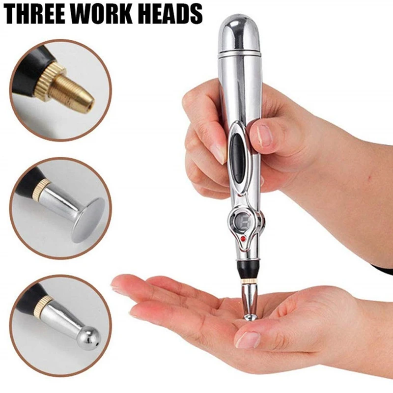 Electronic Acupuncture Tens Pen Electric Meridian Energy Point Massage Pen Traditional Relief Pain Laser Needle Therapy Tools