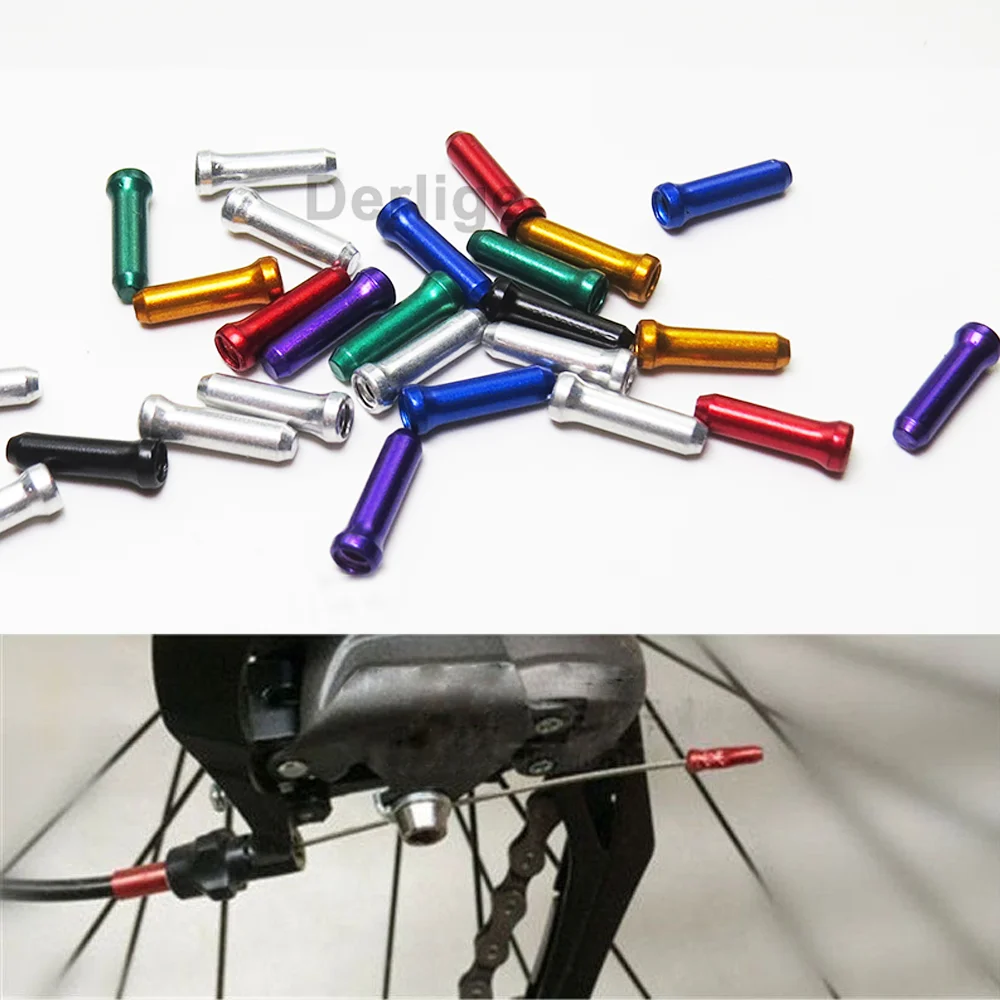 Aluminum Alloy Colorful Bicycle Brake Wire Core Cap for Protecting Shift Brake Cables bicycle spare parts