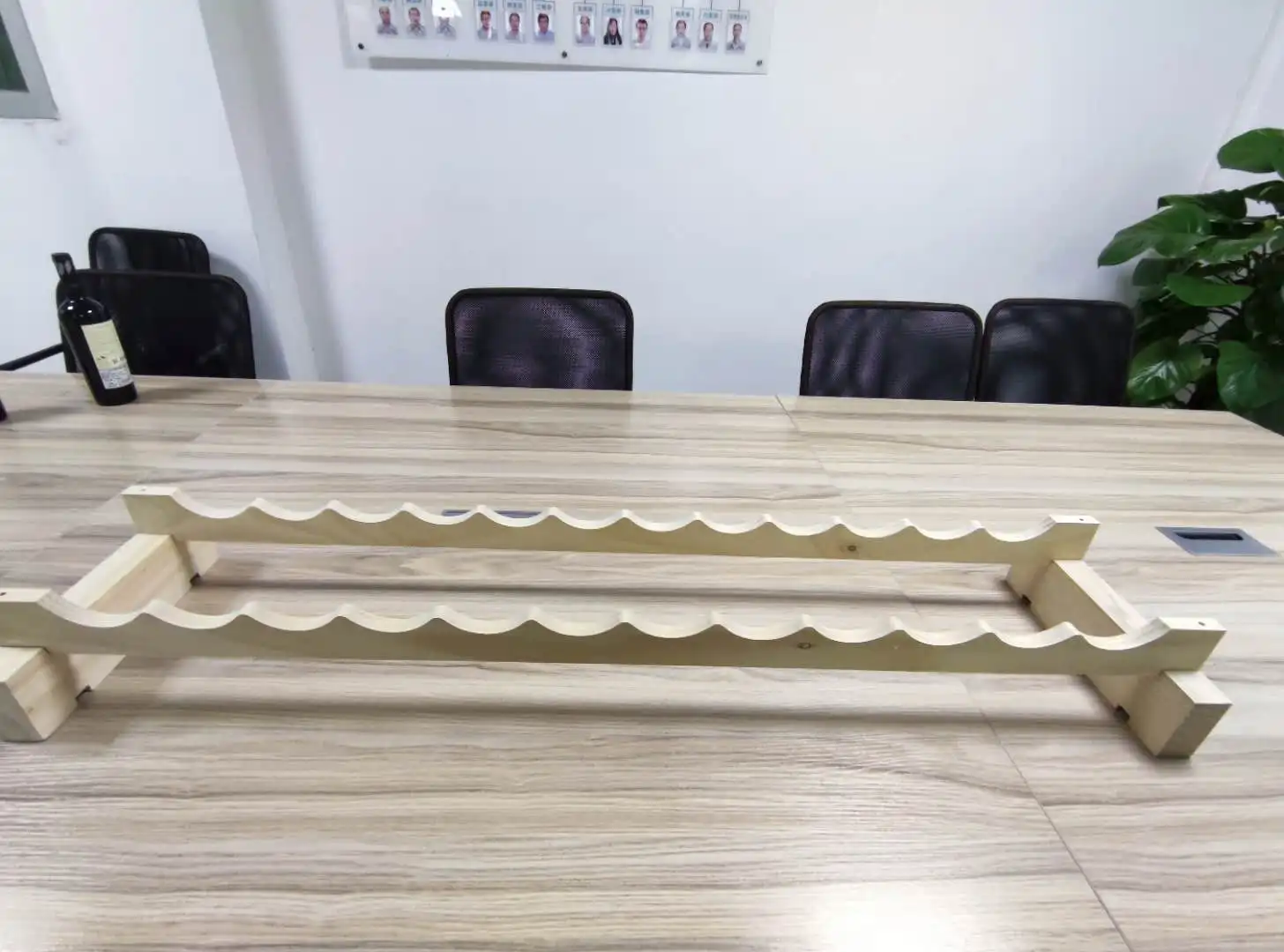  Заводская поставка под заказ 72 бутылки Штабелируемая модульная деревянная стойка для хранения