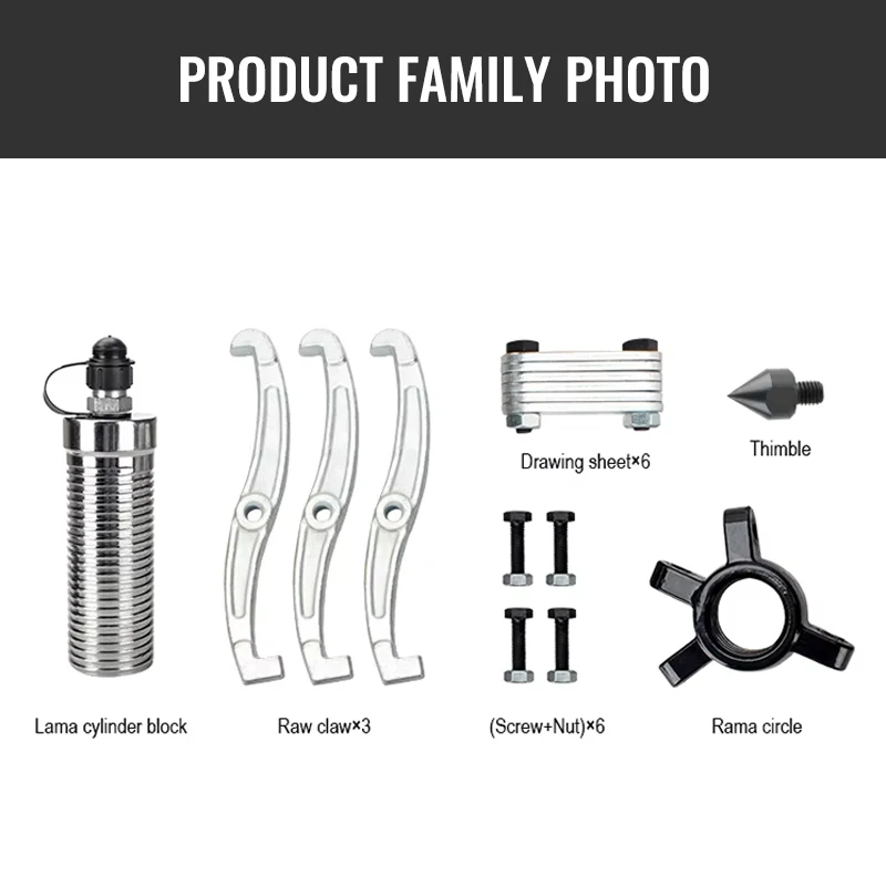 YL-20 Bearing Puller Tool Automotive Wheel Remover Car Auto Carbon Steel 3-jaw Inner Bearing Puller Gear Extractor Automotive