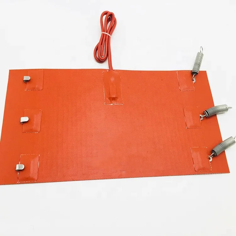 24V 150W 50X250mm electric flexible heating pad rubber silicone heater