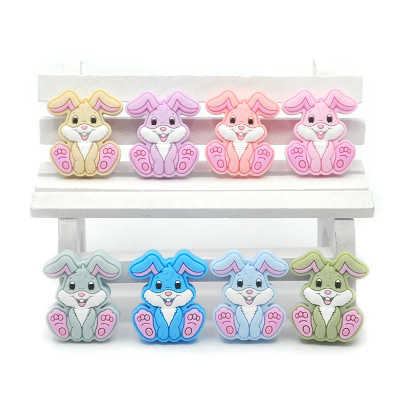 BPA Free Food Grade Silicone Teething Beads Soft Chewable Teether Silicone Beads Baby