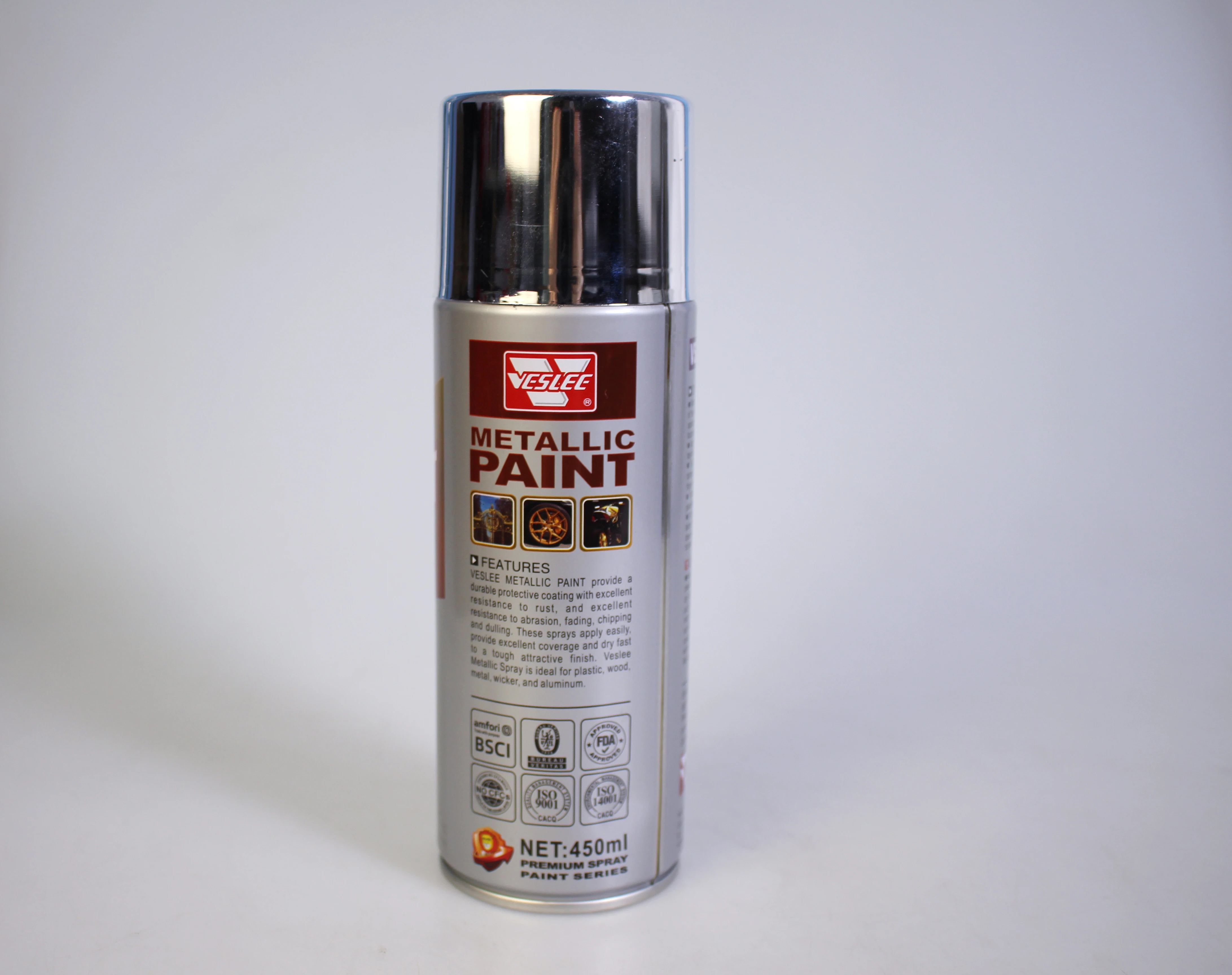 Waterproofing Good Adhesion Silver Spray Paint Chrome Mirror for Metal and Plastic