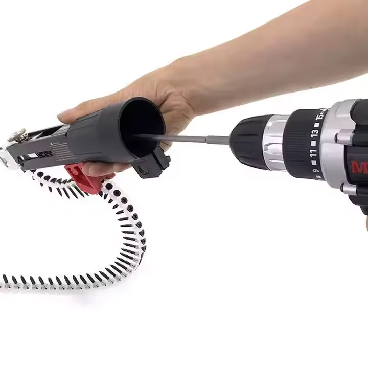 Drywall screw driver chain belt screw bugle phillips head collated screws for automatic drives Gypsum board Black