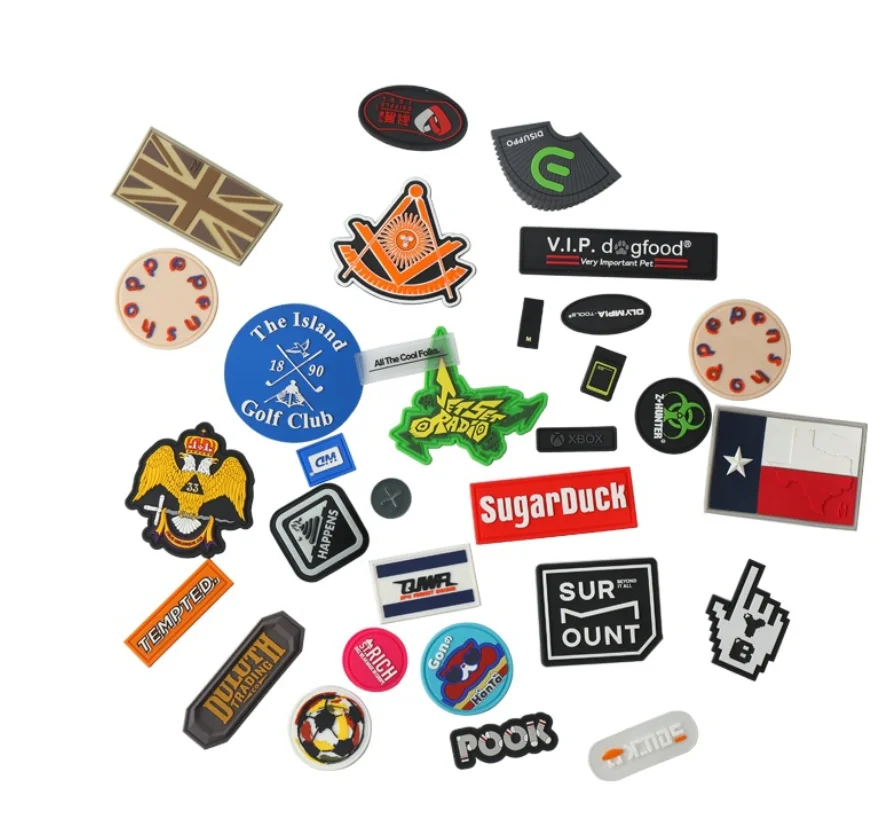 Flying Vipers Seaelks Dragons Tigers Fighting Griffins Squadron Soft PVC Rubber Patch Badge With Hook Loop Backing