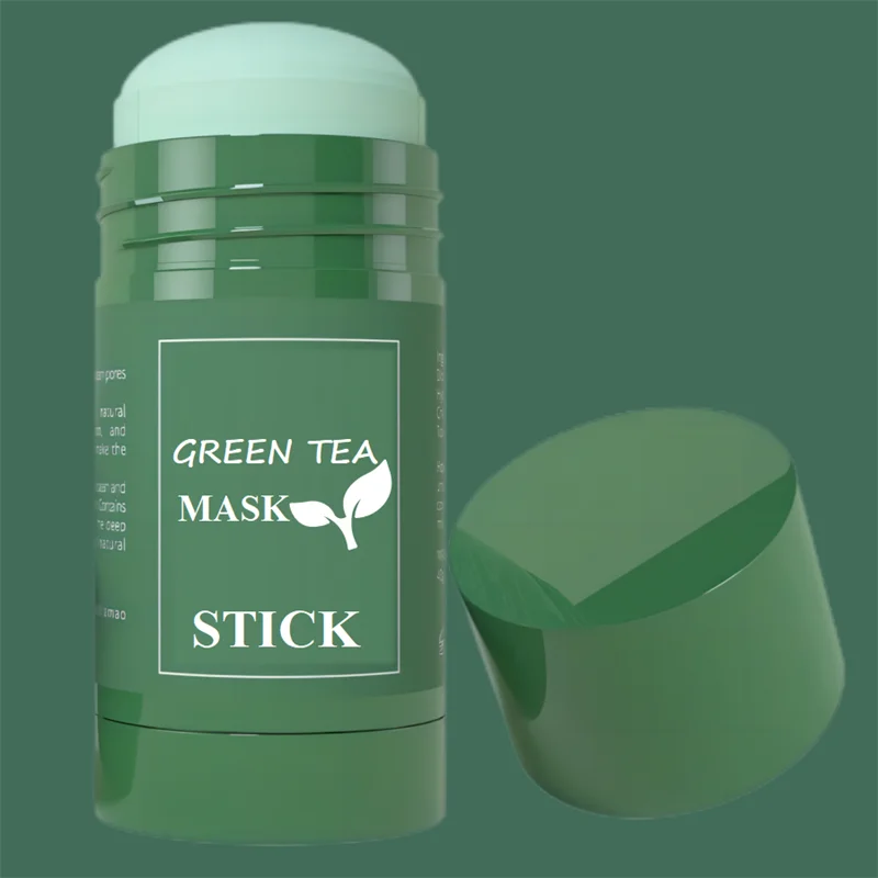 Green Tea Mask Stick for Face Blackhead Remover, Deep Pore Cleansing Moisturizing, Brightening for Men and Women