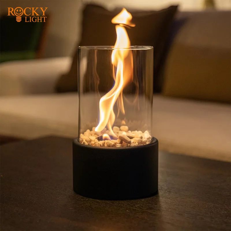Indoor and outdoor alcohol fireplace lamp
