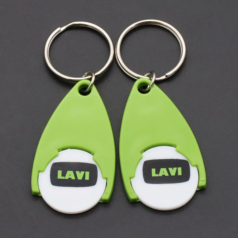 Trolley Plastic Coin UK Supermarket Shopping Acrylic Plastic Trolley Coin