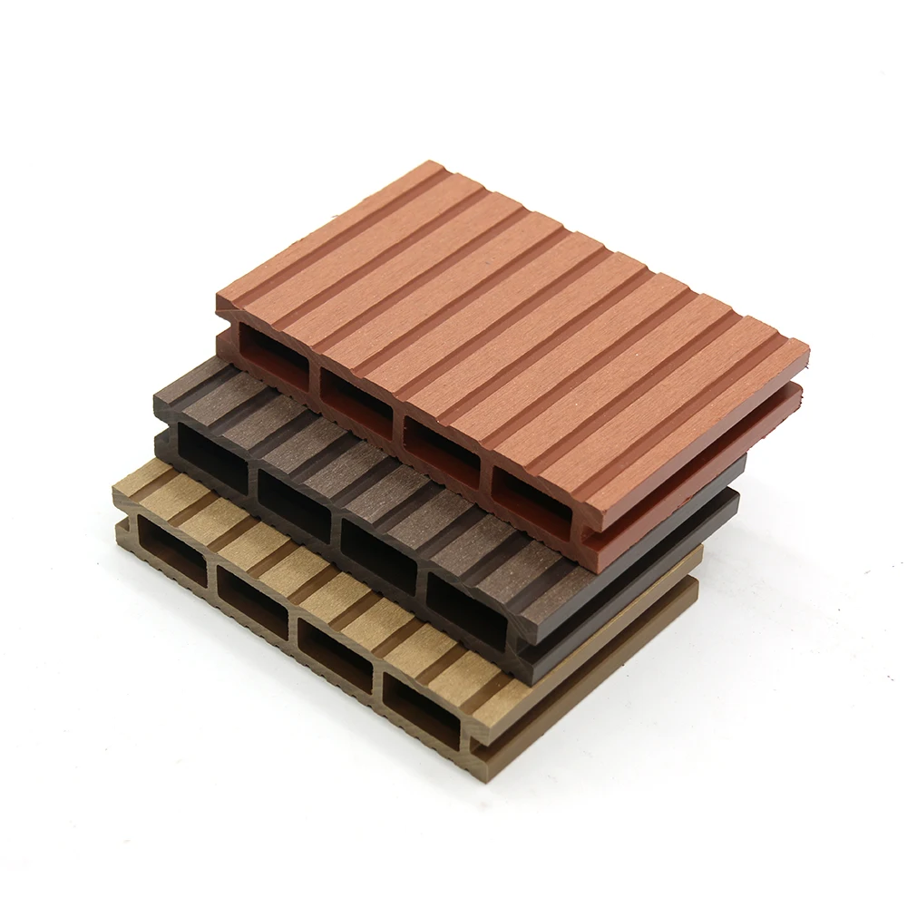 Outdoor Raw Material Anti-uv Wood Plastic Composite Decking Timber Wpc Decking