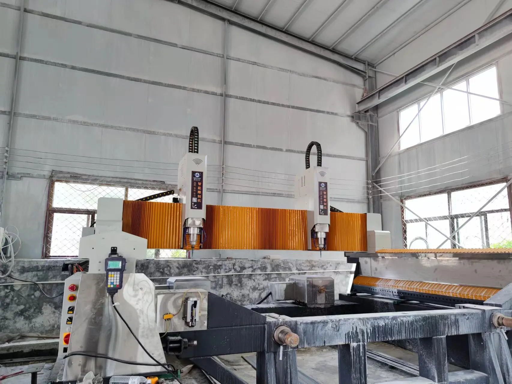 Marble Granite Countertop Sink Hole CNC Router Stone eight heads Cylinder engraving machine