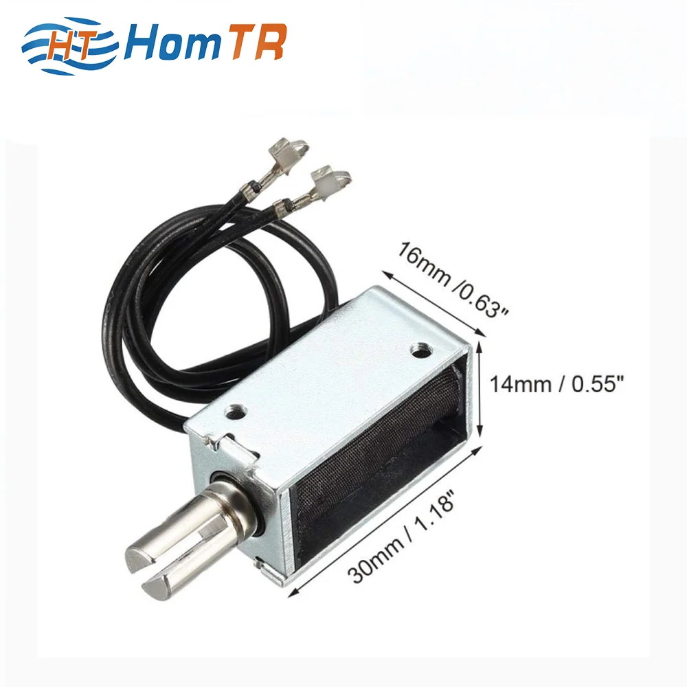 DC 24V/12V Push Pull Type Open Frame electric lock pick Electromagnetic Solenoid