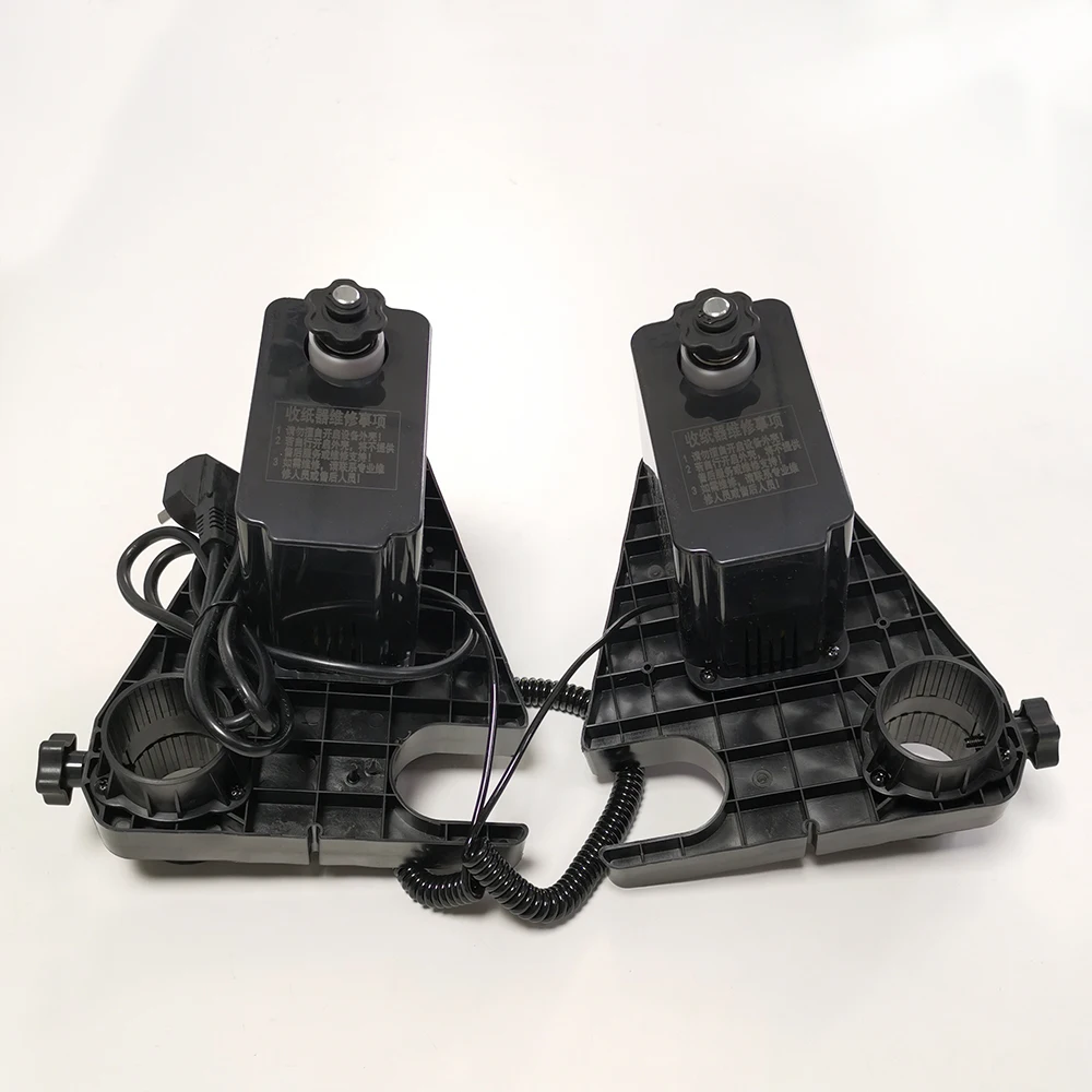high quality Automatic Media paper double power Take Up Reel System roller