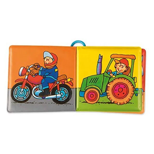 
EVA washable full color printing series inner with sound memory bath book Floating Baby Bath Books for Baby 