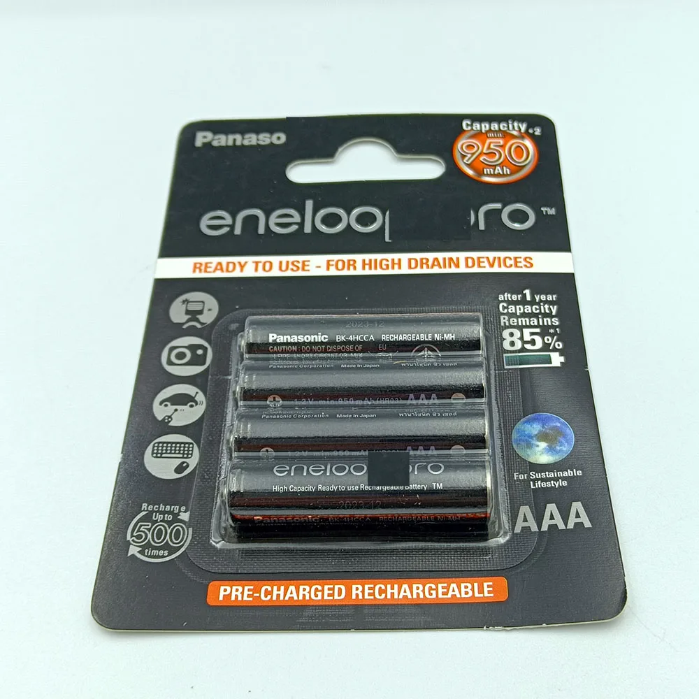 1.2v 950mah  Rechargeable Ni-mh Battery  Black Battery For Eneloop Pro Made In Japan
