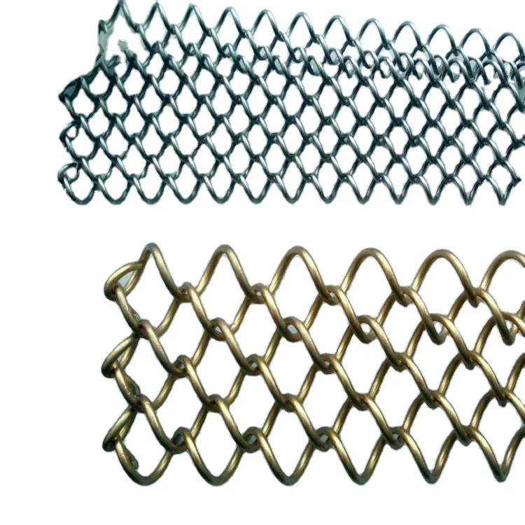 Fireplace iron mesh screen