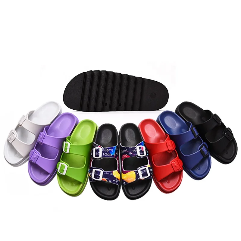 Chinese Factory Custom Made Brand Slides Sports Shoes With Logo Full Printing Personalised Sliders