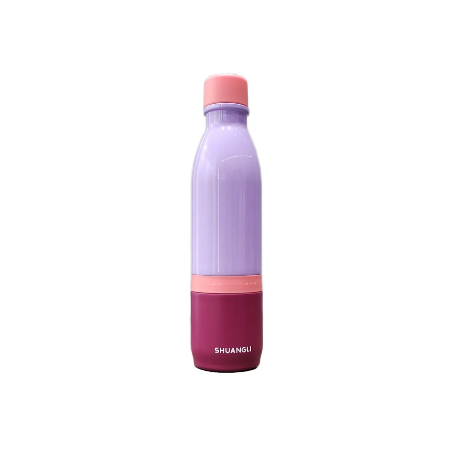 Two Section Compartment Vacuum Thermos Bottle Water Stainless Steel Water Bottle Insulated Drink Bottle