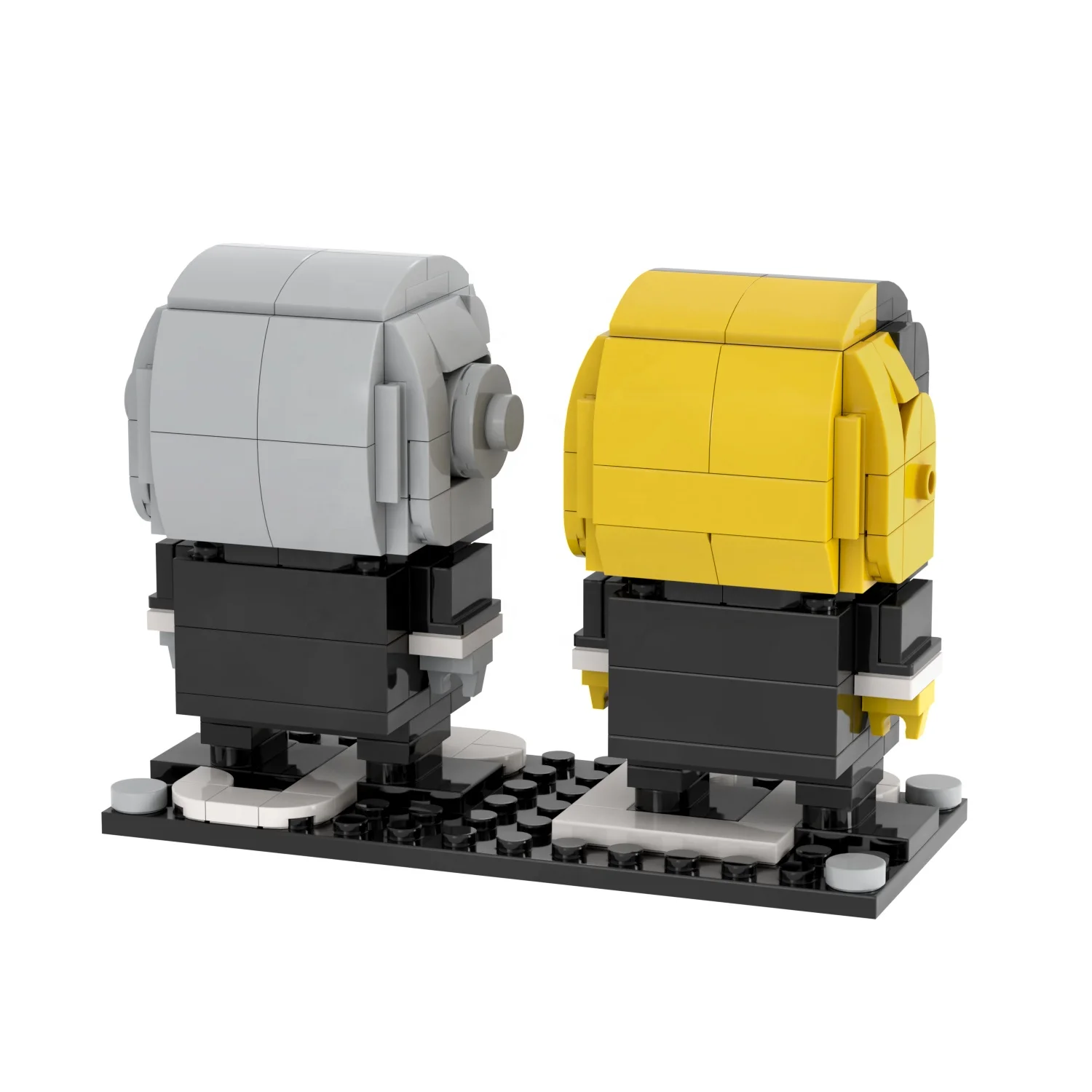 260 шт. аниме MOC7109 Daft Punk кирпичи французская электронная музыка сборка модели строительные блоки пластиковые игрушки для детей
