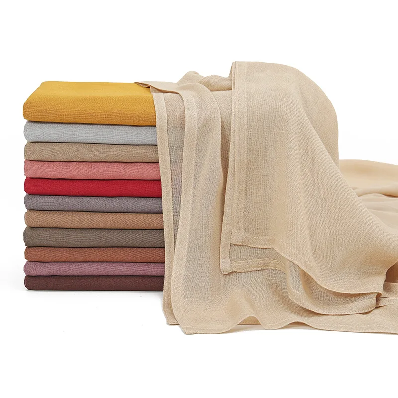 BESTELLA Brand Autumn New Solid Color Hot Sale Modal Shawl Malay Indonesia Turban Monochrome Thin Breathable Upgrade Scarf