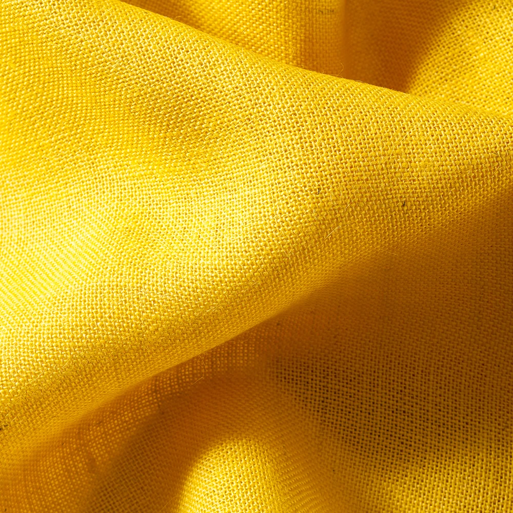 Qingyun High Grade Beautiful Yarn Dyed Color 100% Juta Fabric Jute Fiber