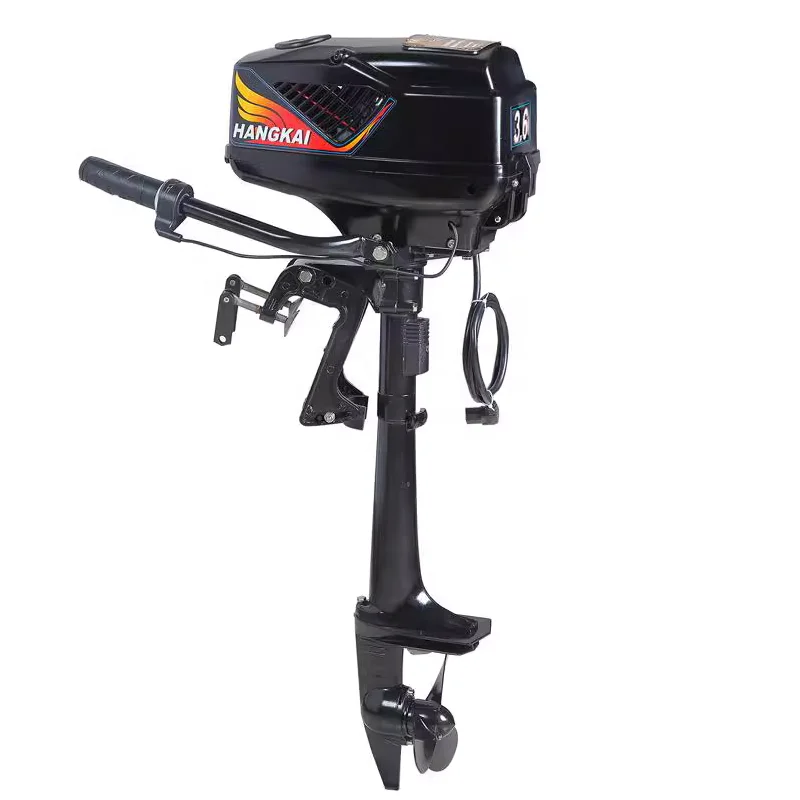 Water-cooled 3.6HP Outboard Motor for Fishing Boat 2 Stroke 55cc Short Shaft Gasoline Portable Engine