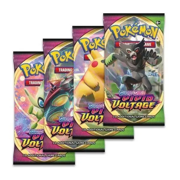 Hot sale 324 Sword&Shield Vivid Voltage Pokemond  Card Boosters Collectible Card Game Pokemond Toys for Children
