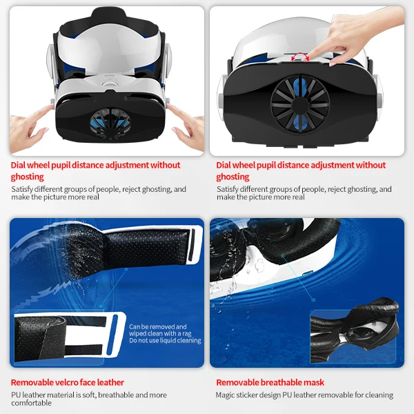 Amazon Лидер продаж 3D гигантский экран театр gafas vr гарнитуры контроллер охлаждающий вентилятор с уникальным дизайном 3d стекло очки